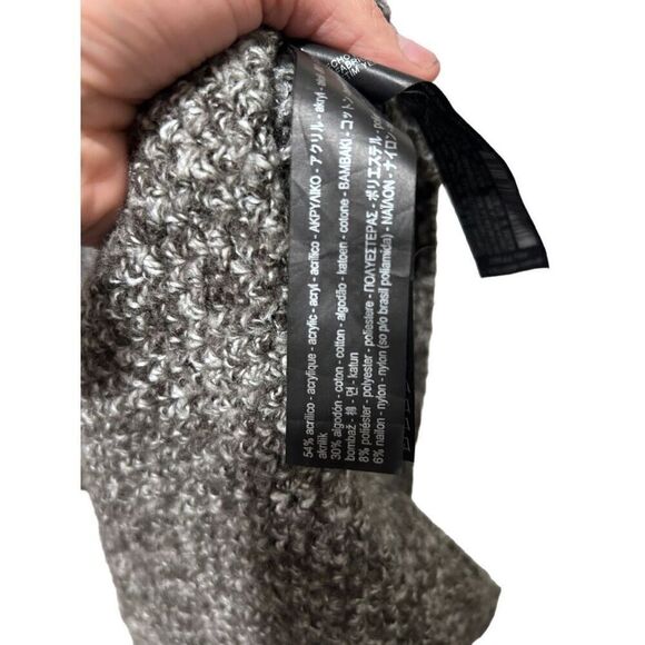 Zara Knit Black White Open Front Duster Cardigan size s Oversized Chunky Knit - Picture 10 of 10